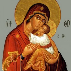 Theotokos Tenderness by Luke Dingman