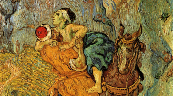 The Good Samaritan by Vincent Van Gogh (detail)