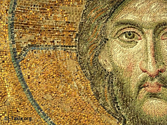 Ancient Mosaic of Jesus Christ