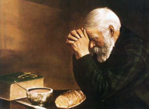 Man praying