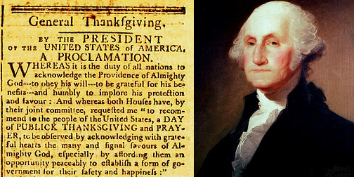 George Washington Thanksgiving Proclamation