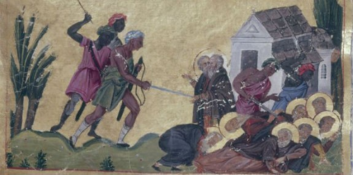 Holy Fathers slain at Sinai and Raithu