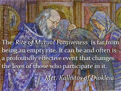 Forgiveness Vespers