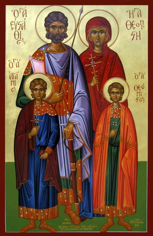 St. Eustathios and his family