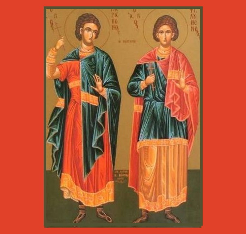The Holy Martyr Paramon (left) and Companion