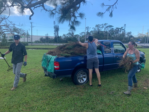 Cleaning the Grounds